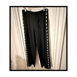 PINK Victorias Secret Black Track Pants Size XL